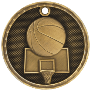 import placeholder for 2 antique gold 3d basketball medal