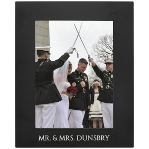 import placeholder for 5 x 7 black aluminum photo frame