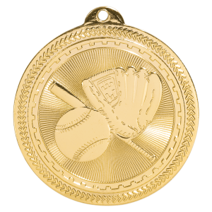 import placeholder for 2 bright gold baseball softball laserable britelazer medal