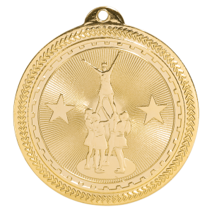 import placeholder for 2 bright gold competitive cheer laserable britelazer medal