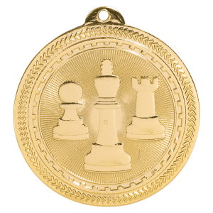 import placeholder for 2 bright gold chess laserable britelazer medal
