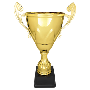 import placeholder for 16 3 4 gold completed metal cup on plastic base