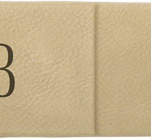 import placeholder for 6 1 2 x 2 light brown laserable leatherette double pen case