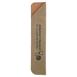 import placeholder for 6 1 4 light brown laserable leatherette pen sleeve