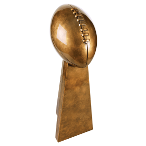 import placeholder for 10 1 4 antique gold football resin