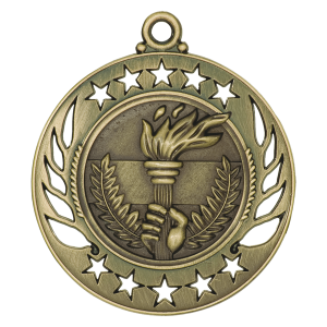 import placeholder for 2 1 4 antique gold torch galaxy medal