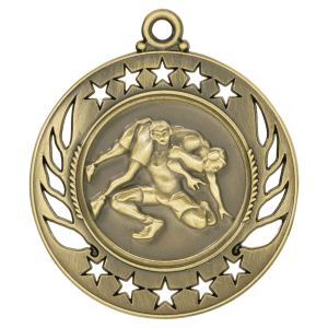 import placeholder for 2 1 4 antique gold wrestling galaxy medal