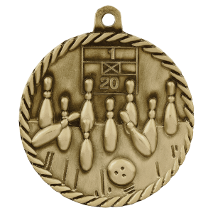 import placeholder for 2 antique gold bowling high relief medal