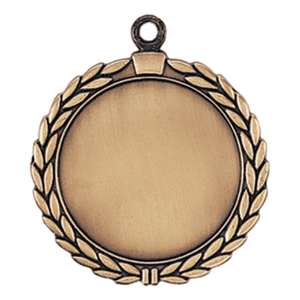 import placeholder for 2 1 2 antique gold wreath 2 insert holder medal