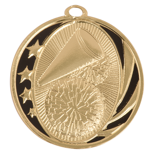import placeholder for 2 bright gold cheer laserable midnite star medal