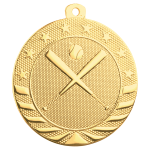 import placeholder for 2 bright gold baseball softball starbrite medal