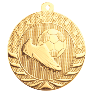 import placeholder for 2 bright gold soccer starbrite medal