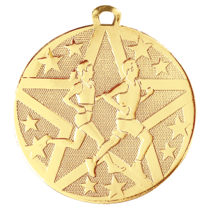 import placeholder for 2 gold superstar cross country medal
