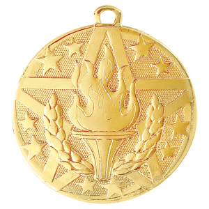 import placeholder for 2 gold superstar torch medal
