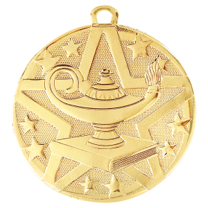 import placeholder for 2 gold superstar lamp of knowledge medal