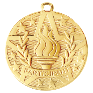 import placeholder for 2 gold superstar participant medal