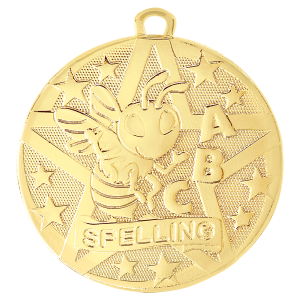 import placeholder for 2 gold superstar spelling medal