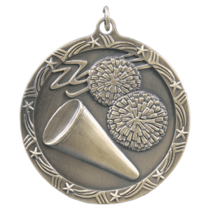 import placeholder for 2 1 2 antique gold cheer shooting star medal