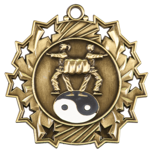 import placeholder for 2 1 4 antique gold martial arts ten star medal