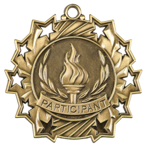 import placeholder for 2 1 4 antique gold participant ten star medal