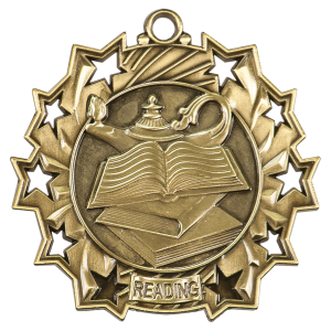 import placeholder for 2 1 4 antique gold reading ten star medal